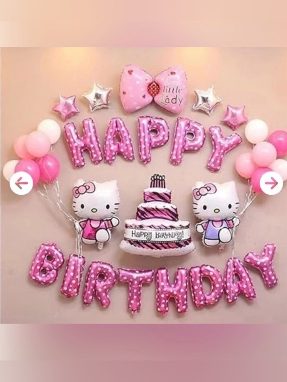 Hello Kitty Pink Birthday Balloons Banner
Party Supplies Decorations NWT